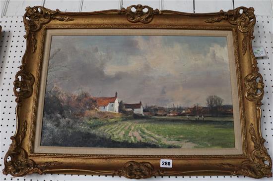 Kenneth Denton R.S.M.A. (b.1932) Cottage at Elsing(-)